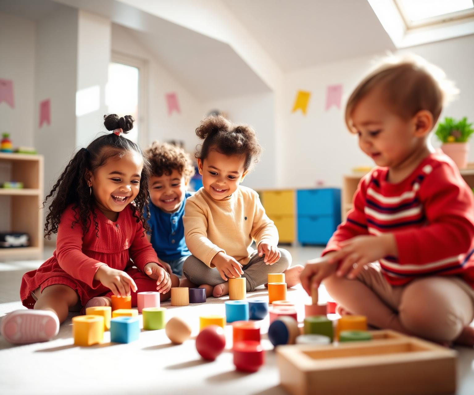 Children playing happily at Storybook Academy